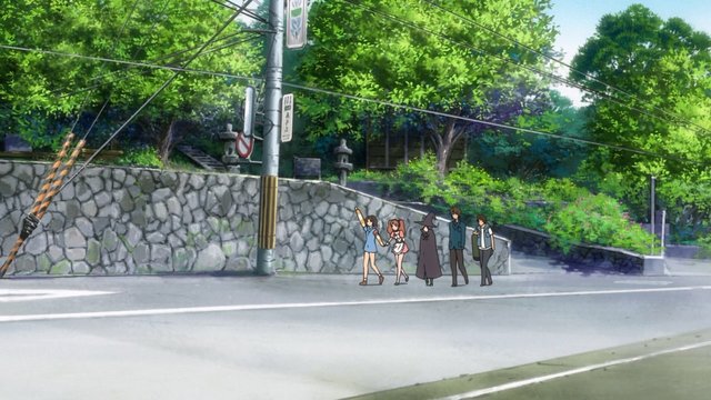 Stone wall in front of shrine